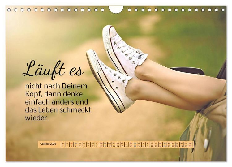 Produktbild: Der Spruchkalender - freiheraus und witzig (Wandkalender 2026 DIN A4 quer), CALVENDO Monatskalender