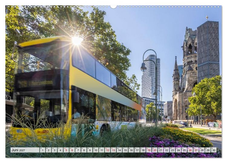 Produktbild: Berlin - Faszination bei Tag und Nacht (hochwertiger Premium Wandkalender 2027 DIN A2 quer), Kunstdruck in Hochglanz