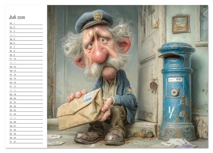 Produktbild: Arbeiten bis der Rollator funkt! (Wandkalender 2026 DIN A4 quer), CALVENDO Monatskalender