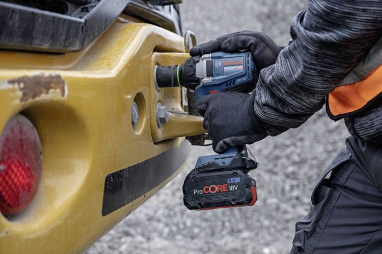 Produktbild: Bosch Professional GDS 18V-750 C 06019L9002 Akku-Drehschlagschrauber 750 Nm 18 V Anzahl mitgelieferte Akkus 2 8.0 Ah