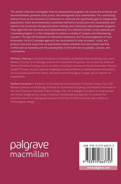 Produktbild: Full Employment and Social Justice