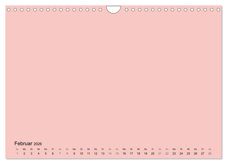 Produktbild: DIY Bastel-Kalender -Warme Pastell Farben- Zum Selbstgestalten (Wandkalender 2026 DIN A4 quer), CALVENDO Monatskalender