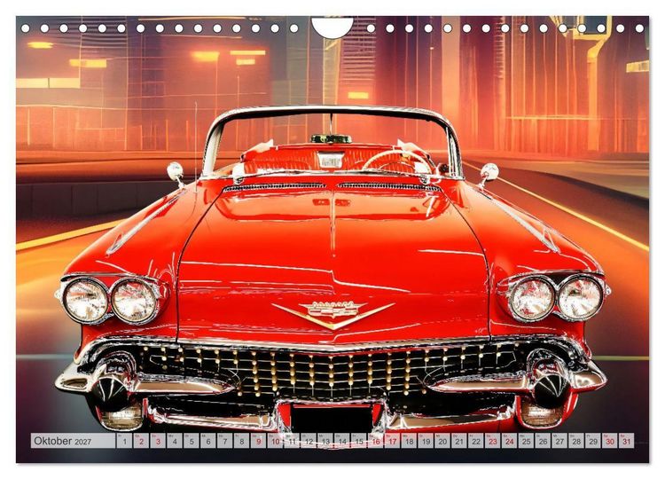 Produktbild: US Classic Cars im Jet-Age (Wandkalender 2027 DIN A4 quer), CALVENDO Monatskalender