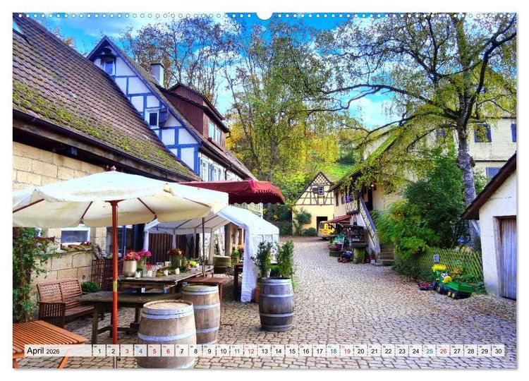 Produktbild: Rund um T&uuml;bingen und Sch&ouml;nbuch (hochwertiger Premium Wandkalender 2026 DIN A2 quer), Kunstdruck in Hochglanz
