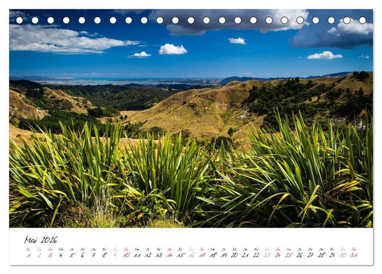 Produktbild: Neuseeland - Streifzug &uuml;ber die Nordinsel (Tischkalender 2026 DIN A5 quer), CALVENDO Monatskalender