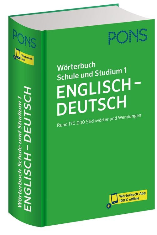 Produktbild: PONS W&ouml;rterbuch Schule und Studium Englisch - Deutsch, Band 1