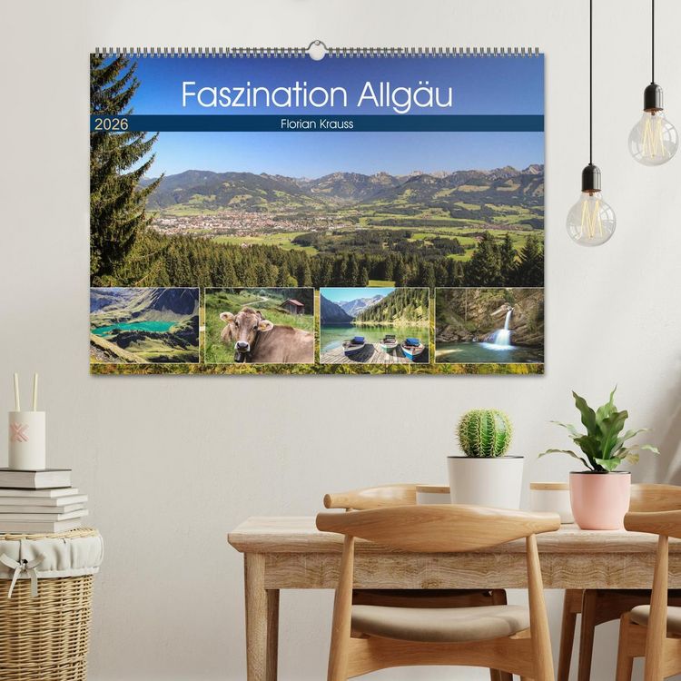 Produktbild: Faszination Allg&auml;u (Wandkalender 2026 DIN A2 quer), CALVENDO Monatskalender