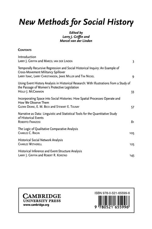 Produktbild: New Methods for Social History