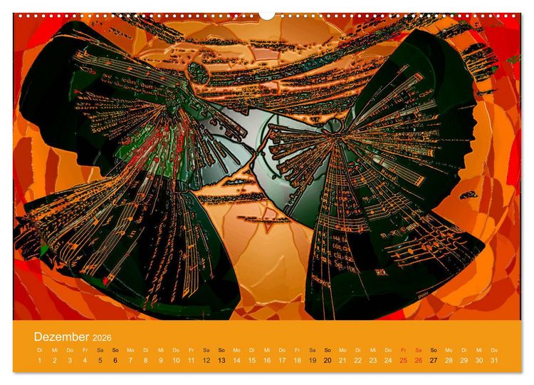 Produktbild: AUF ENGELSFL&Uuml;GELN (Wandkalender 2026 DIN A2 quer), CALVENDO Monatskalender