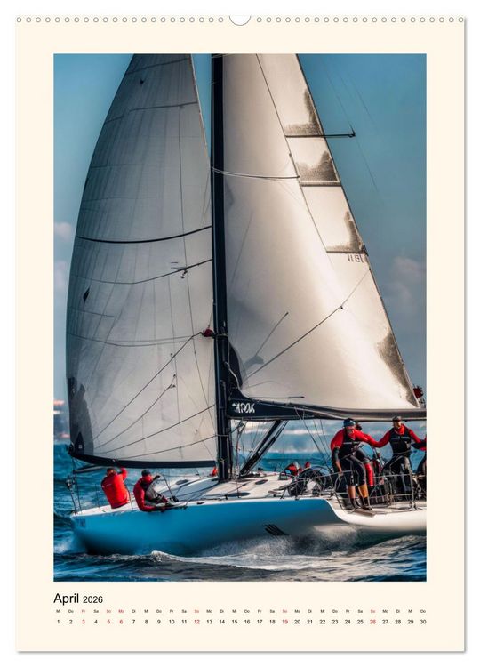 Produktbild: Spektakul&auml;res Segeln (hochwertiger Premium Wandkalender 2026 DIN A2 hoch), Kunstdruck in Hochglanz