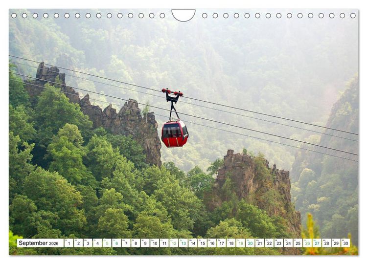 Produktbild: Harz - Ausflugsziele vom Brocken bis Sangerhausen (Wandkalender 2026 DIN A4 quer), CALVENDO Monatskalender