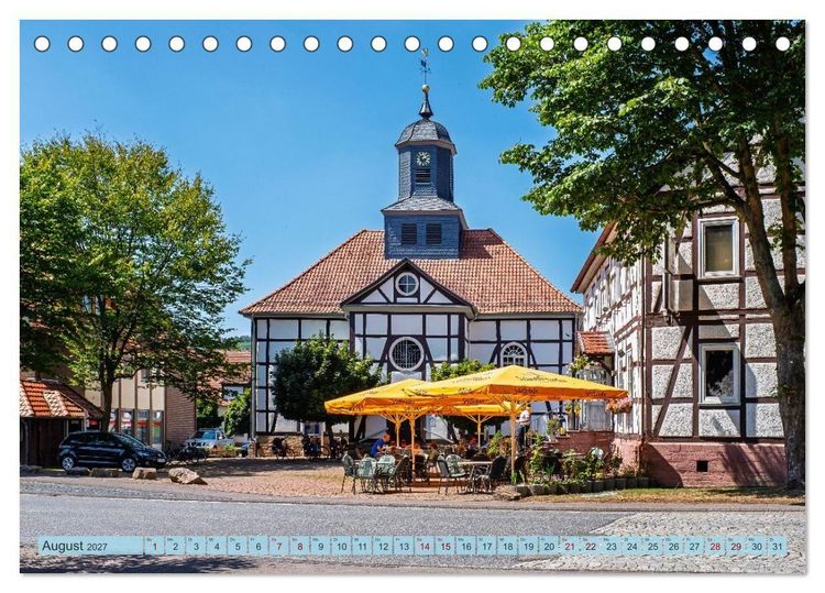 Produktbild: Die Obere Weser - Von Hannoversch M&uuml;nden bis Bad Karlshafen (Tischkalender 2027 DIN A5 quer), CALVENDO Monatskalender