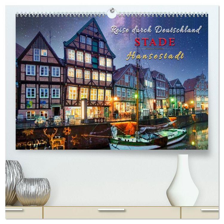 Produktbild: Reise durch Deutschland - Hansestadt Stade (hochwertiger Premium Wandkalender 2026 DIN A2 quer), Kunstdruck in Hochglanz