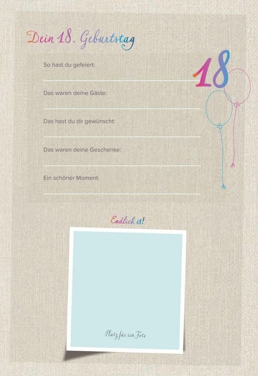 Produktbild: Das bist Du! Deine ersten 18 Jahre
