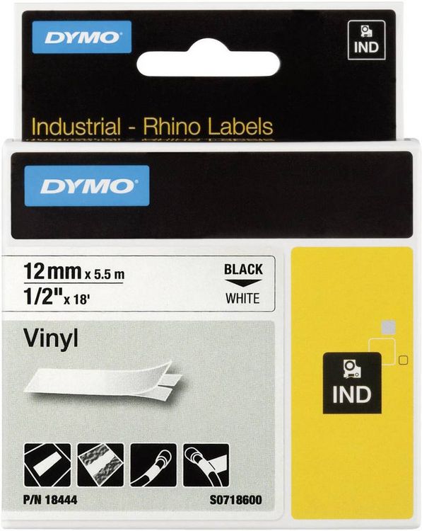 Produktbild: Dymo Rhino Band IND 12mm we/sz
