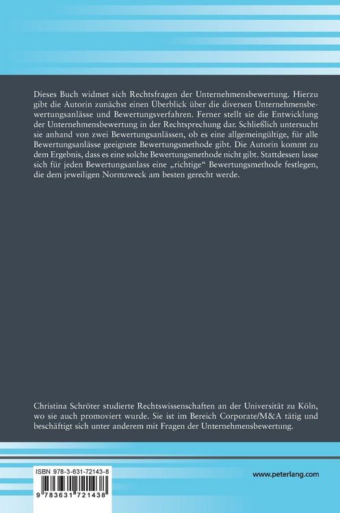 Produktbild: Rechtliche Grundlagen und normzweckad&auml;quate Unternehmensbewertung bei Kapitalgesellschaften