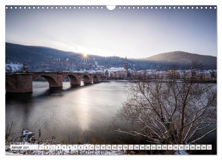 Produktbild: Heidelberg - Die romantische Stadt am Fluss (Wandkalender 2027 DIN A3 quer), CALVENDO Monatskalender