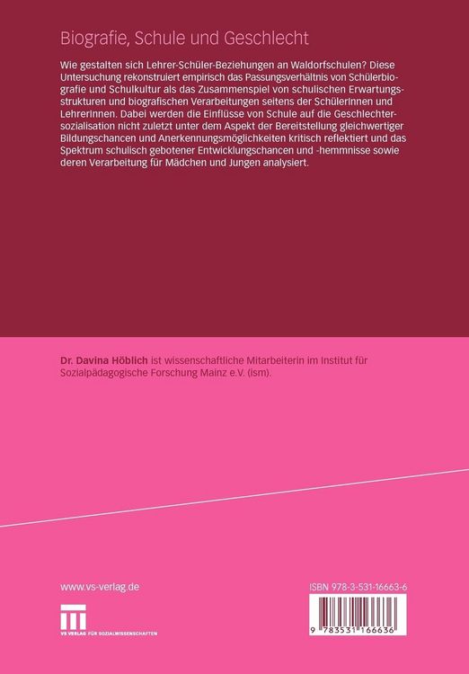 Produktbild: Biografie, Schule und Geschlecht