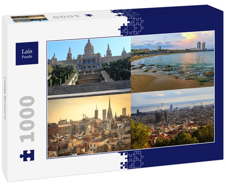 Produktbild: Lais Puzzle Collage Barcelona 1000 Teile