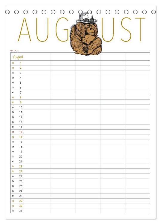 Produktbild: Fantastica Familienkalender miomanda (Tischkalender 2026 DIN A5 hoch), CALVENDO Monatskalender