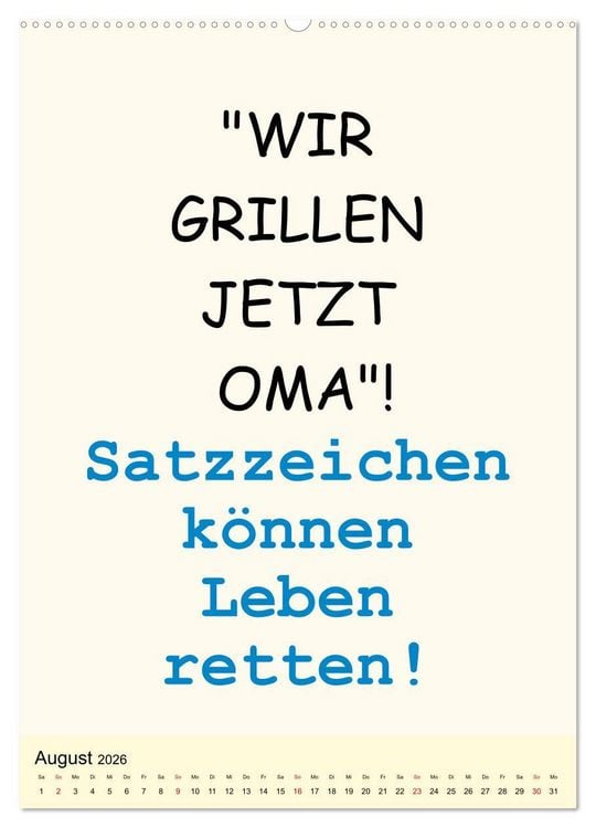 Produktbild: Spr&uuml;che-Kalender. Lustiges f&uuml;r die Familie! (Wandkalender 2026 DIN A2 hoch), CALVENDO Monatskalender