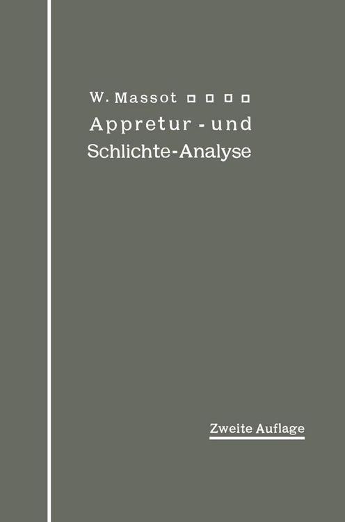 Produktbild: Anleitung zur qualitativen Appretur- und Schlichte-Analyse