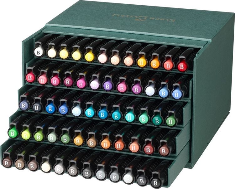 Produktbild: Faber-Castell Tuschestifte Pitt Artist Pens Brush, 60er Atelierbox