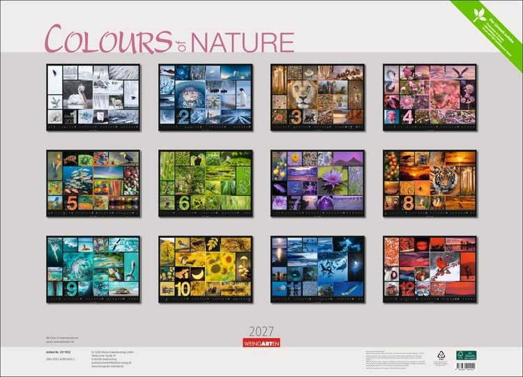 Produktbild: Colours of Nature Kalender 2027