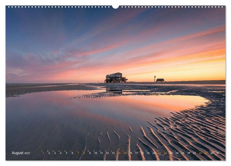 Produktbild: Nordseeurlaub in St. Peter-Ording (hochwertiger Premium Wandkalender 2027 DIN A2 quer), Kunstdruck in Hochglanz