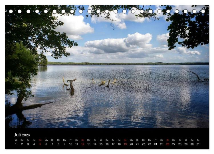 Produktbild: Zeit f&uuml;r... die Seenplatte Holsteinische Schweiz (Tischkalender 2026 DIN A5 quer), CALVENDO Monatskalender