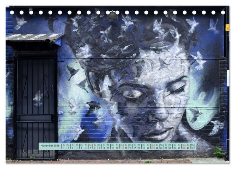 Produktbild: Streetart-Kunst, die die Stra&szlig;en Londons atmen l&auml;sst (Tischkalender 2026 DIN A5 quer), CALVENDO Monatskalender