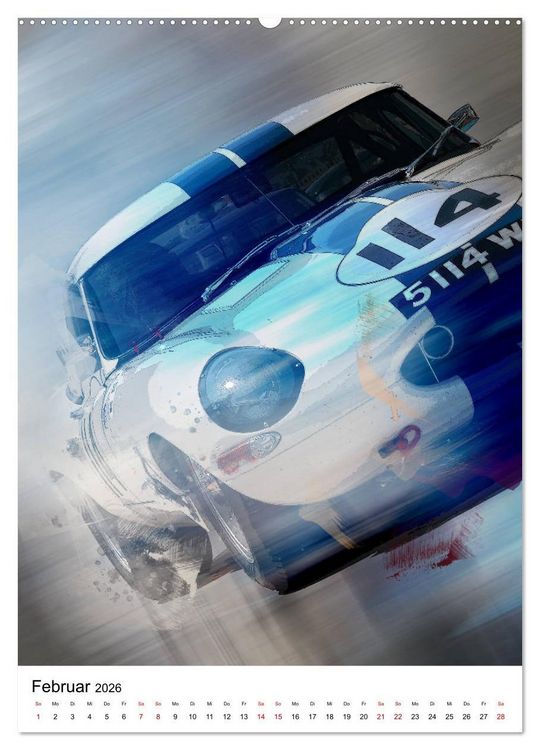 Produktbild: Faszination Rennsport (Wandkalender 2026 DIN A2 hoch), CALVENDO Monatskalender