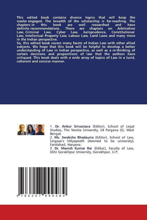Produktbild: The Glimpses of Indian Law