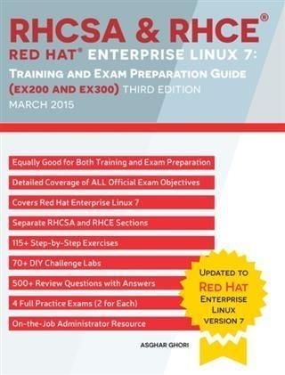 Produktbild: RHCSA & RHCE Red Hat Enterprise Linux 7: Training and Exam Preparation Guide (EX200 and EX300), Third Edition