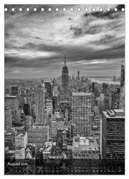 Produktbild: New York - The Big Apple (Tischkalender 2026 DIN A5 hoch), CALVENDO Monatskalender