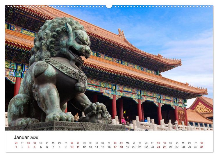 Produktbild: Peking - Die faszinierende Hauptstadt Chinas. (Wandkalender 2026 DIN A2 quer), CALVENDO Monatskalender