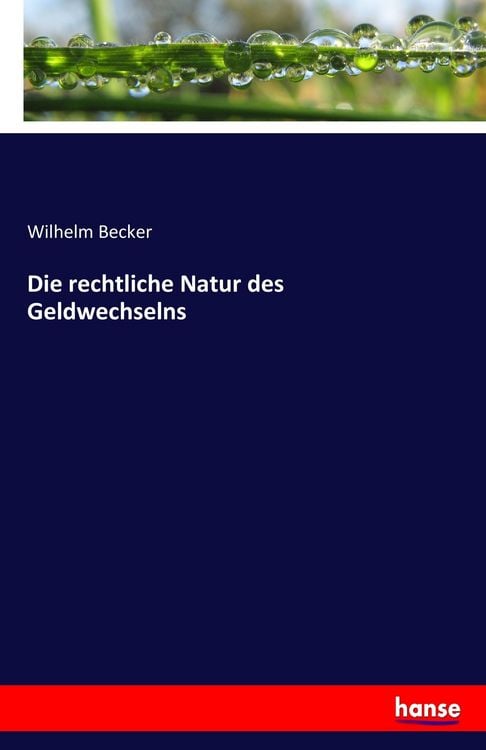 Produktbild: Die rechtliche Natur des Geldwechselns