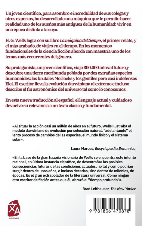 Produktbild: La m&aacute;quina del tiempo