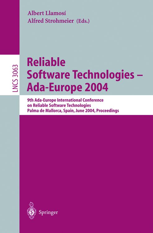 Produktbild: Reliable Software Technologies - Ada-Europe 2004