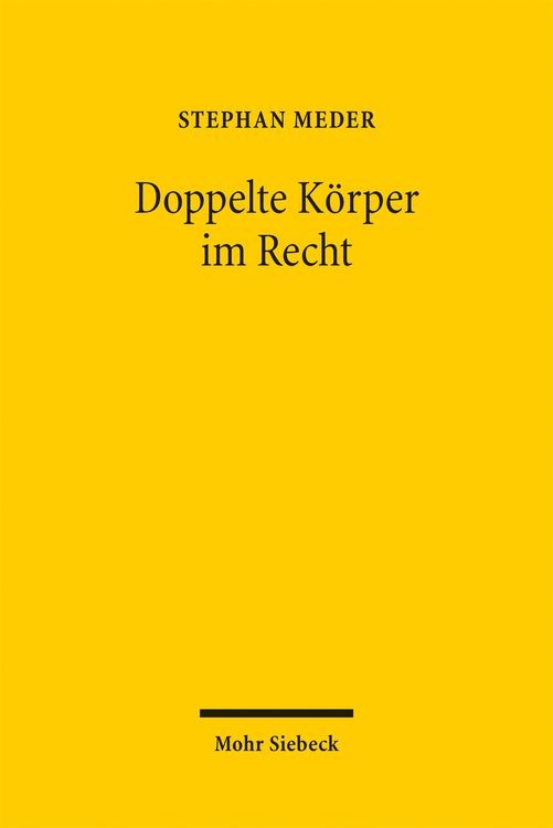 Produktbild: Doppelte K&ouml;rper im Recht