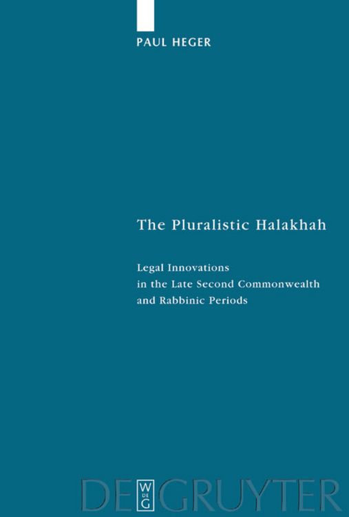 Produktbild: The Pluralistic Halakhah