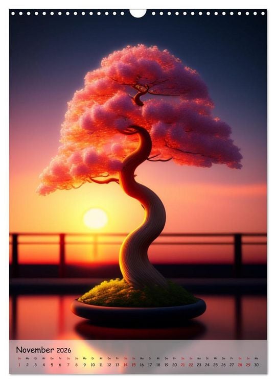 Produktbild: Bonsai Kunstwerke (Wandkalender 2026 DIN A3 hoch), CALVENDO Monatskalender