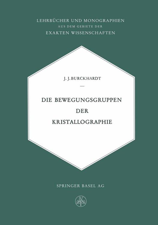 Produktbild: Die Bewegungsgruppen der Kristallographie