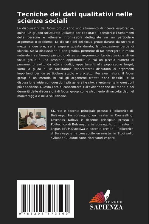 Produktbild: Tecniche dei dati qualitativi nelle scienze sociali
