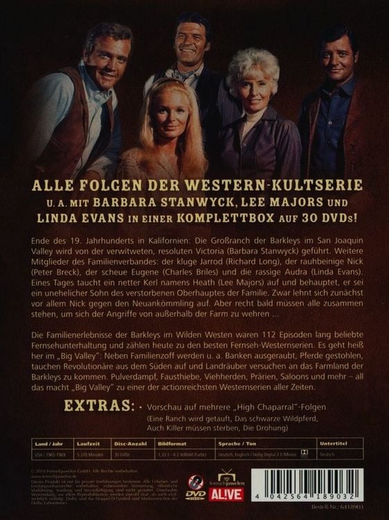 Produktbild: Big Valley - Komplettbox [30 DVDs]