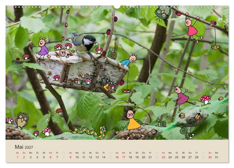 Produktbild: Das Leben der kleinen Pankies (hochwertiger Premium Wandkalender 2027 DIN A2 quer), Kunstdruck in Hochglanz