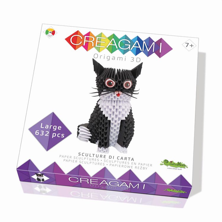 Creagami Origami 3D Eiffelturm – 1100-teiliges Bastelset In Französischen Farben, Für Erwachsene & Kinder Ab 8