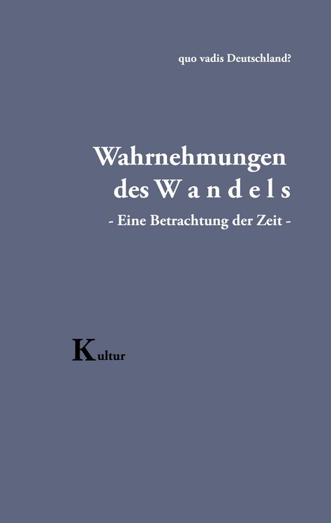 Produktbild: Wahrnehmungen des Wandels