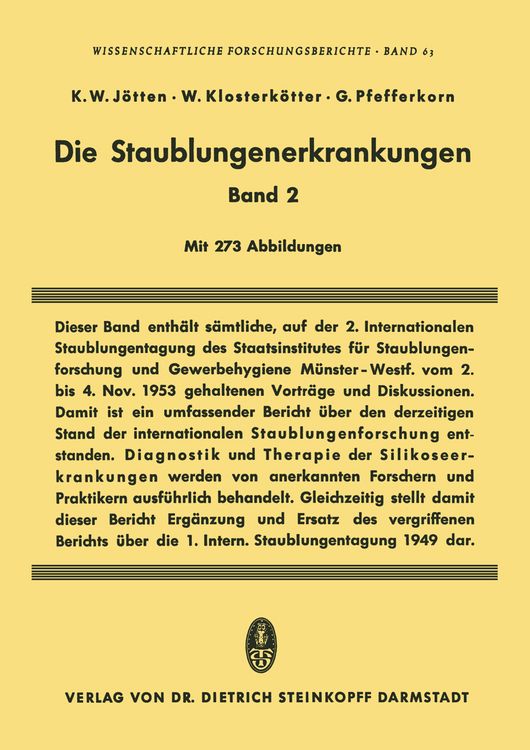 Produktbild: Die Staublungenerkrankungen Band II