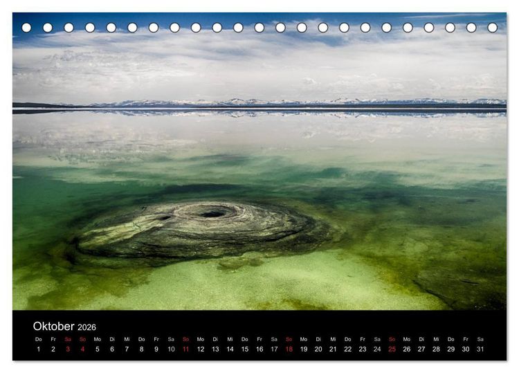 Produktbild: Traumziele in den USA. Der Yellowstone National Park (Tischkalender 2026 DIN A5 quer), CALVENDO Monatskalender